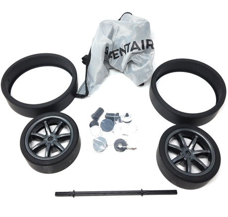 Pentair Racer LS pressure side pool cleaner tune-up kit with wheels, tires, bag, and replacement parts