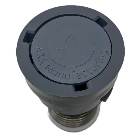 Gray A&A Manufacturing Retro Caretaker internals with variable flow nozzle and threaded base