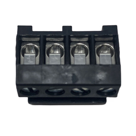 Black 4-pin RS-485 connector terminal block with screw terminals