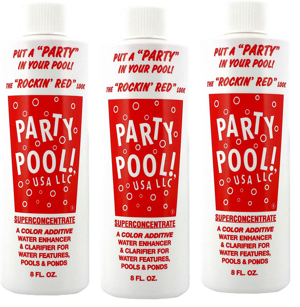 Party Pool Color Additive Rockin' Red- 3 Pack