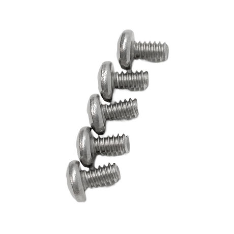 5 Screws, 4-40 x 3/16" SS Pan side view