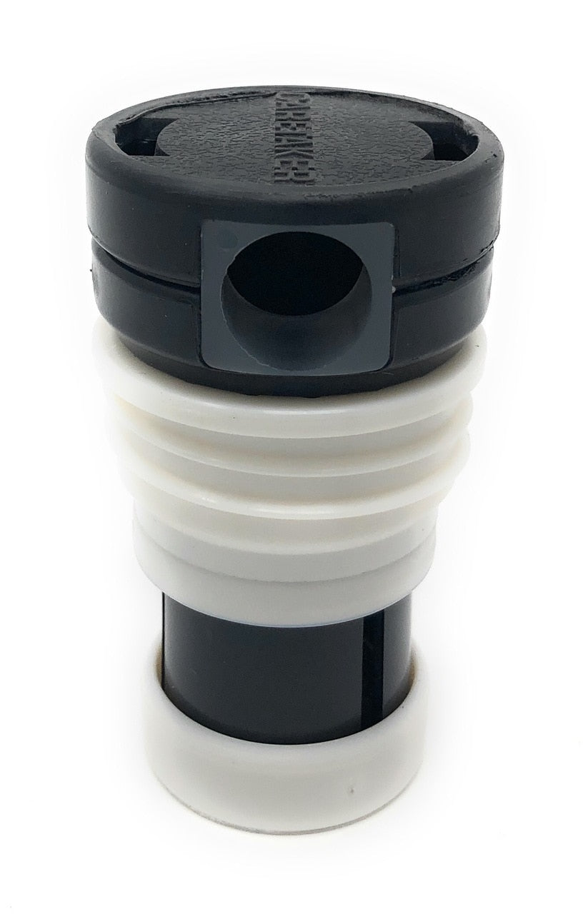Caretaker 99 High Flow Threaded Cleaning Head (Jet Black) - Front View
