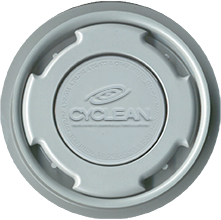 Top  View - Paramount Cyclean Pop Up Head with Nozzle Caps (Light Gray) - ePoolSupply
