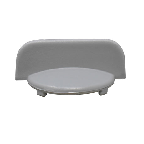 Gray Pentair GloBrite pool light replacement lens cover with mounting tabs