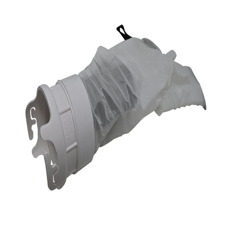 Pool cleaner replacement fine mesh bag with Velcro fastener and plastic collar