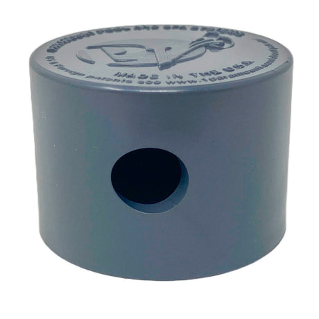 Gray twist-lock step nozzle cap with side opening
