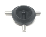 Bottom View of A&A 1.5" Press In Style T-Valve Flaps (New Style)