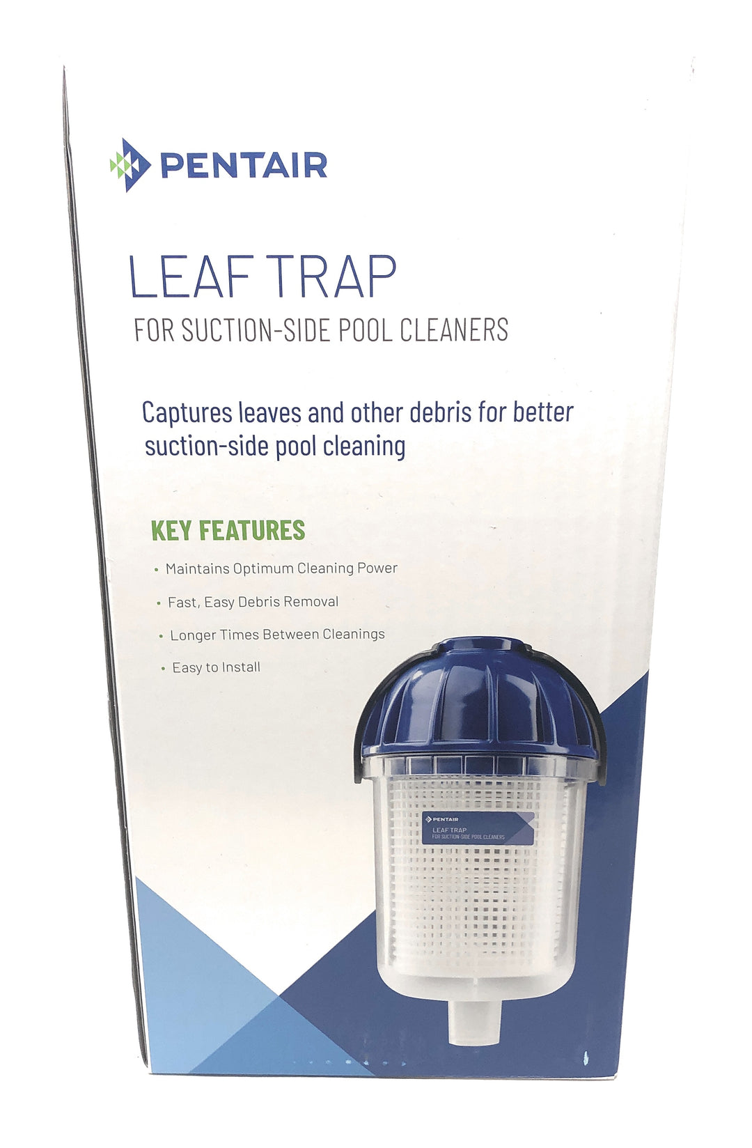 Front View of Package - Pentair Leaf Trap for Suction-Side Pool Cleaners (2.2L)
