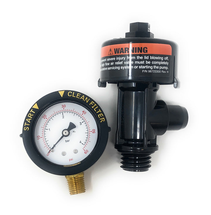 valve and pressure gauge