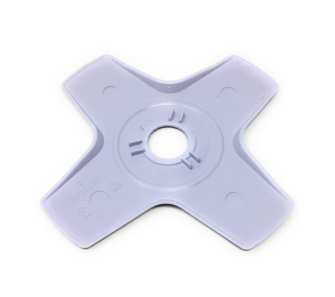 Bottom View - Hayward AquaNaut 450 / TriVac 500 / 700 Wheel Style - 4-Spoke Gray Met (2 pack) - ePoolSupply