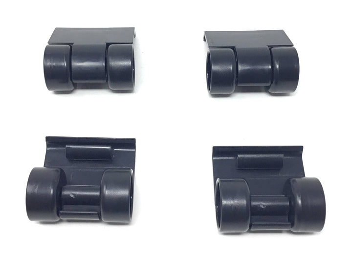 Front and Back Views of Hayward AquaNaut 200 400 & 450/Poolvergnuegen Roller Skirt Black (4 Pack) - ePoolSupply