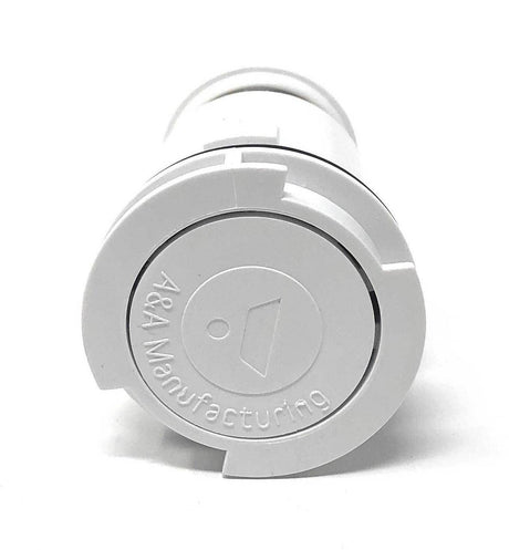 A&A Gamma Series 4 Adjustable Flow Pop Up Head (White) - top view