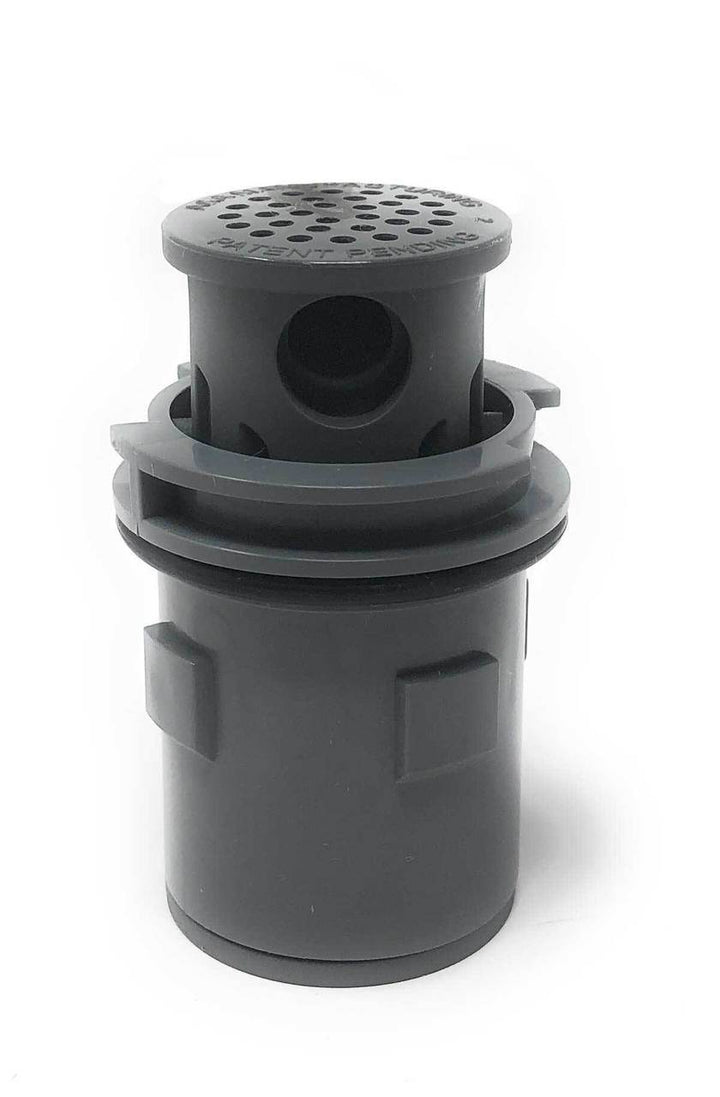 A&A Gamma Series 4 Venturi Pop Up Head (Gray) - front view with nozzle extended