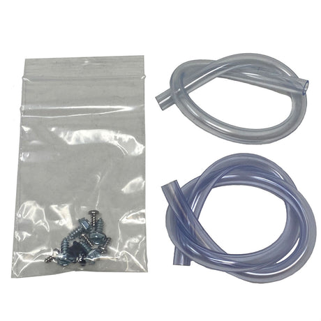 Pentair heater service package with clear tubing and assorted screws in a plastic bag