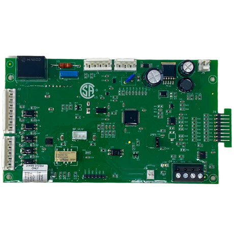 Pentair heater control circuit board with multiple connectors and electronic components