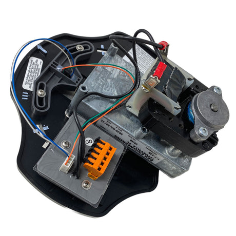 Caretaker UltraFlex2 electronic cleaning system with wiring, motor, and connector assembly on black base