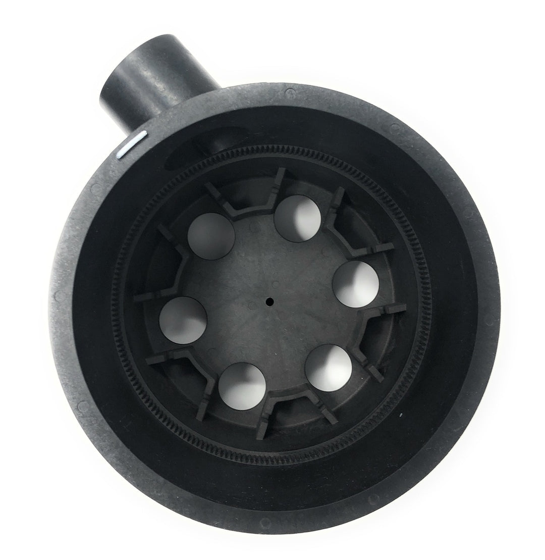 inside view - A&A Low Profile 6 Port 1.5" T-Valve Housing (FLAPS NOT INCLUDED)(Black) - ePoolSupply