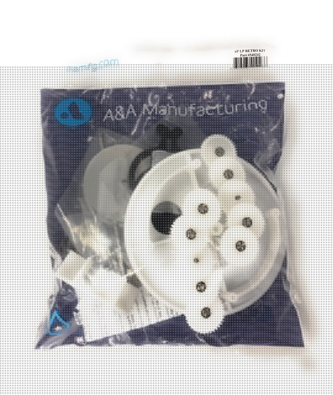 A&A Low Profile Complete 6-Port T-Valve Retro-Fit Rebuild Gear Kit - in package
