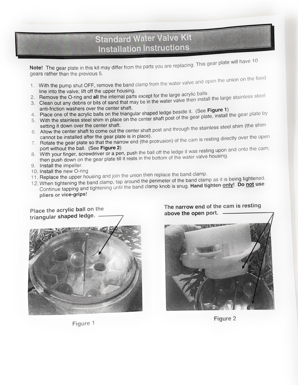 A&A Top Feed 6-Port Ball Valve Complete Rebuild Kit - Installation Instructions