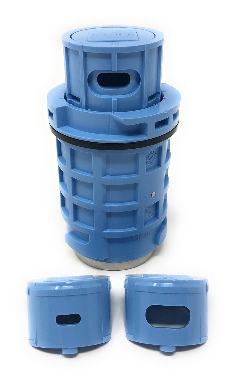 Blue Square Q360 Pop Up Head with Nozzles (Blue) - Nozzle Exposed