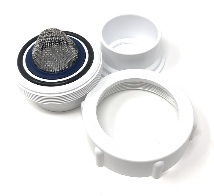 Caretaker 5-Port 1.5" Water Valve Complete Union Assembly shown with required filter screen