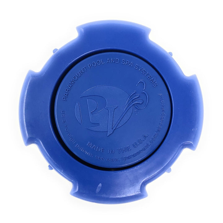 Top View - Paramount PV3 Pop Up Head with Nozzle Caps (Blue) - ePoolSupply