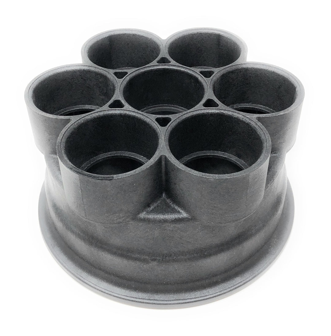 Paramount 6-Port 2" Water Valve Base (Black) - ePoolSupply