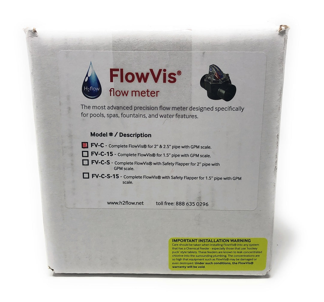 View of Box - FlowVis GPM Flow Meter Valve for 2" & 2.5" Pipes - ePoolSupply