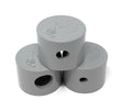 Paramount PV3 Snap On Step Nozzle Caps 3 Piece (Light Gray) - ePoolSupply