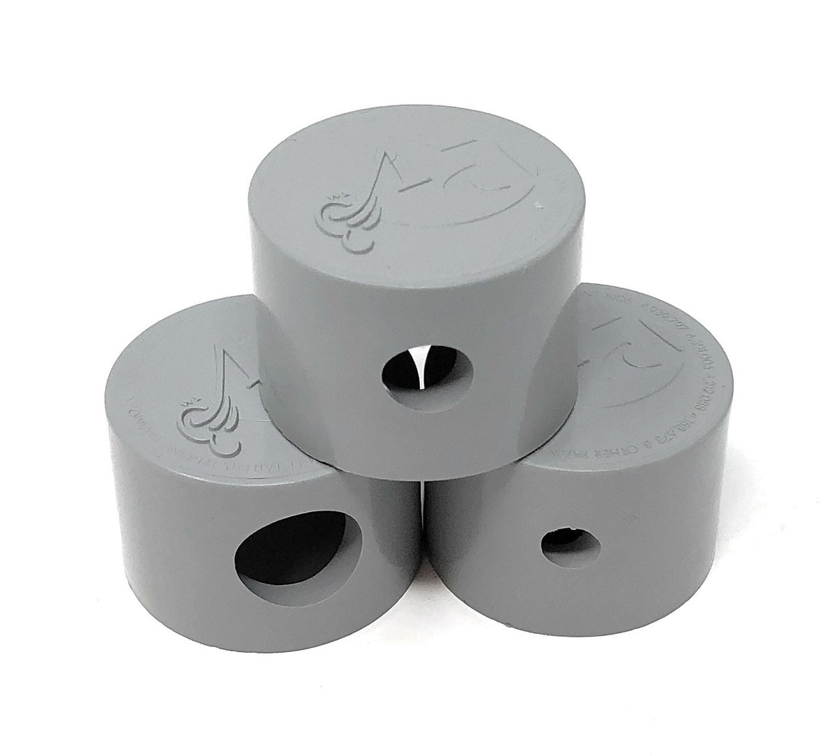 Paramount PV3 Snap On Step Nozzle Caps 3 Piece (Light Gray) - ePoolSupply