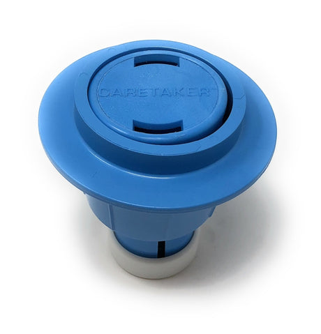 Caretaker 99 Complete 2.5" High Flow Cleaning Head (Carolina Blue) - Top View