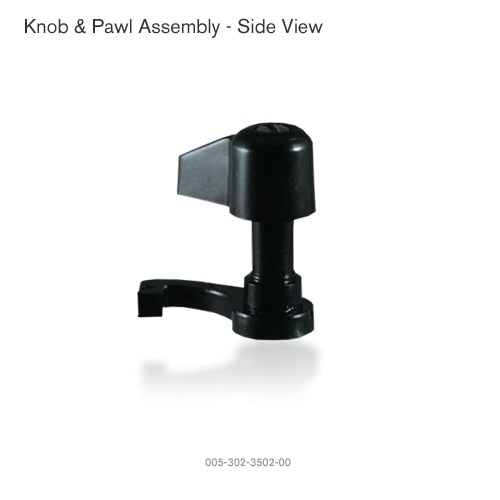 Side View - Paramount Knob & Pawl Assembly (Quick Stop) - ePoolSupply