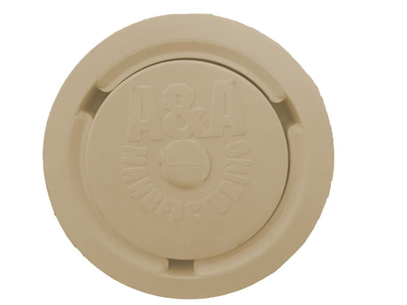 Tan Pentair A&A Style 2 High Flow pop-up head for in-floor pool cleaning systems
