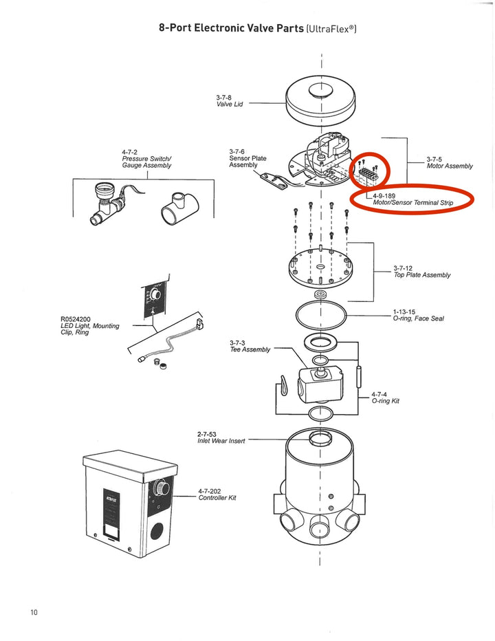 Caretaker Ultra Flex 8 Port Motor Sensor Terminal Strip - ePoolSupply