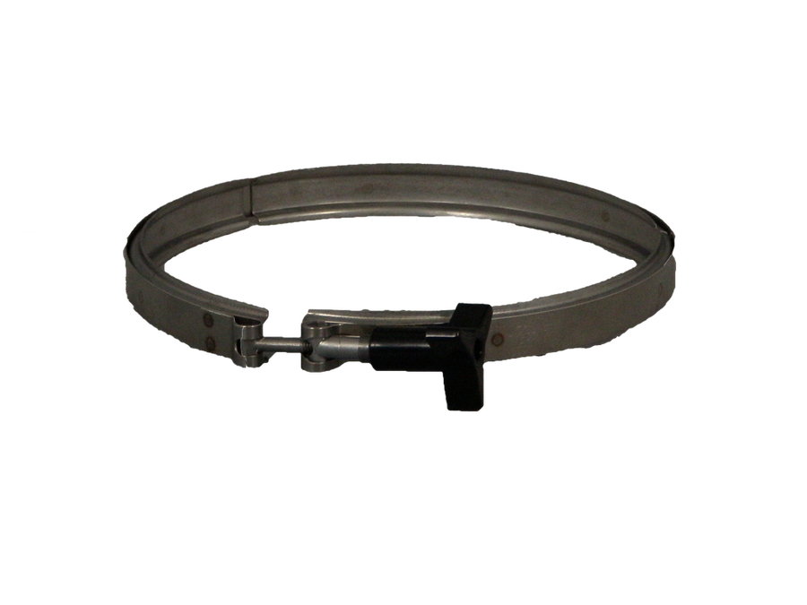 Front View - Paramount In-Floor Cleaning System Band Clamp (Stainless Steel) - ePoolSupply