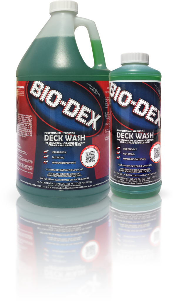 View of Both Size Bottles - Bio-Dex Laboratories Deck Cleaner (32 Oz.) - ePoolSupply