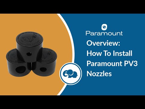 Paramount PV3 Pop Up Head with Nozzle Caps (Black)