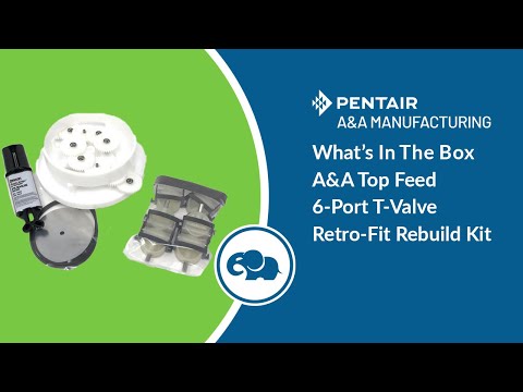 Top Feed 6-Port Ball Valve Complete Rebuild Kit - Pentair In-Floor(A&A)