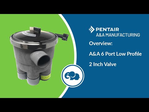 Low Profile 2" 6 Port Actuator T-Valve - Pentair In-Floor(A&A)
