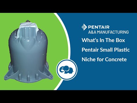 Pentair small plastic niche for concrete installation
