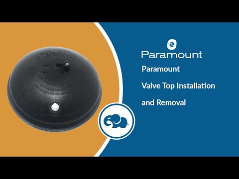 Paramount Water Valve Top with Pressure Gauge (Black) | 005-302-4300-03