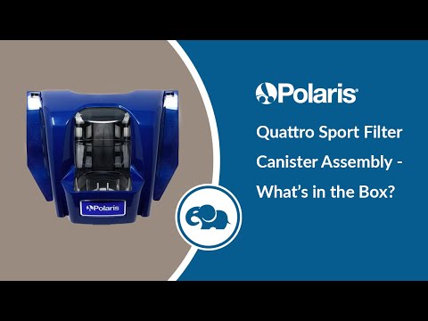 Polaris Quattro Sport Filter Canister Assembly, Blue