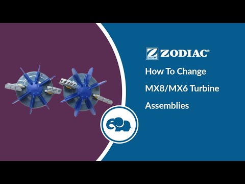 Zodiac MX8/MX6 Elite Cyclonic Scrubbing Turbine Assembly, 2/PK