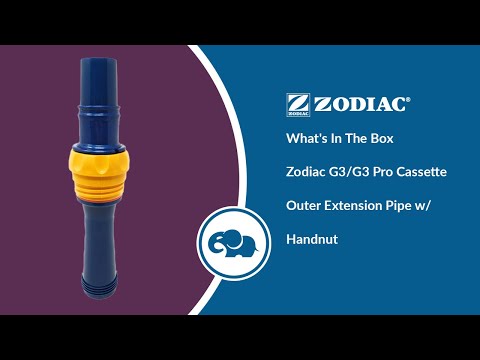 Zodiac G3/G3 Pro Cassette Outer Extension Pipe w/ Handnut