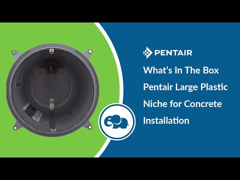 Pentair PVC Large Niche For Concrete Installation/Amerlite Lights