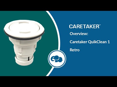 Caretaker RetroClean Style 1 Pop Up Head with Step & Bench Nozzle (White) | 4-9-1044