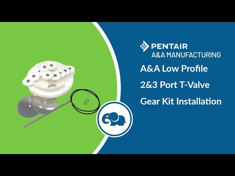 1.5" Low Profile Complete 2&3 Port T-Valve Rebuild Gear Kit - Pentair In-Floor(A&A)