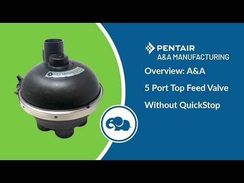 Top Feed Complete 1.5" 5 Port Valve w/o QuikStop - Pentair In-Floor(A&A)