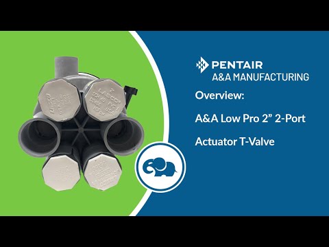 Low Profile 2" 2-Port Actuator T-Valve - Pentair In-Floor(A&A)