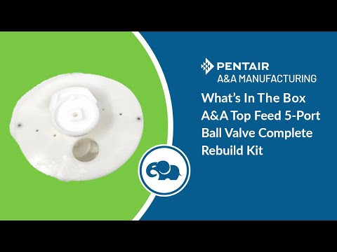 Top Feed Complete 5 Port T-Valve Retro-Fit Rebuild Gear Kit - Pentair In-Floor(A&A)